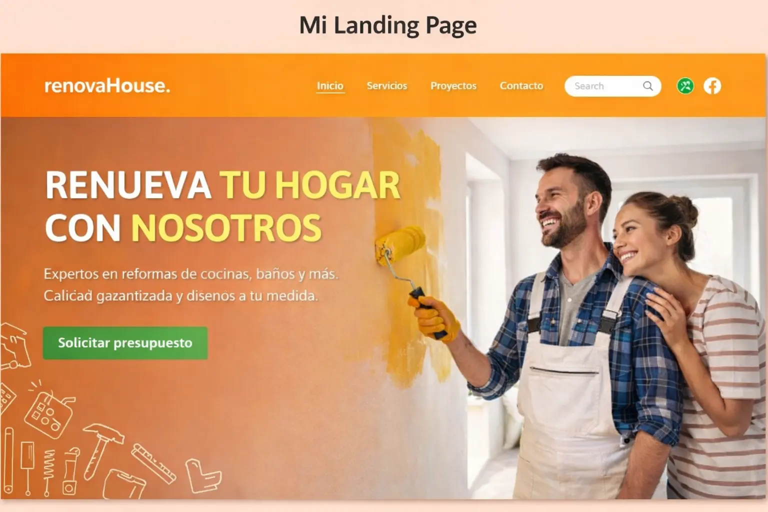 Ejemplo sitio web para restaurante