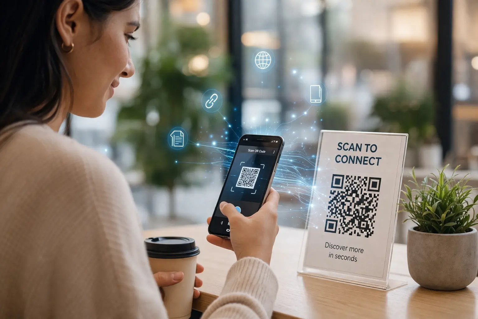 QR code scanning in real business environment