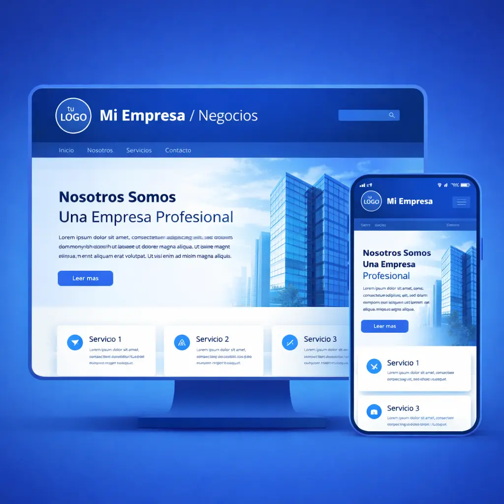 Ejemplo sitio web para empresa y negocios