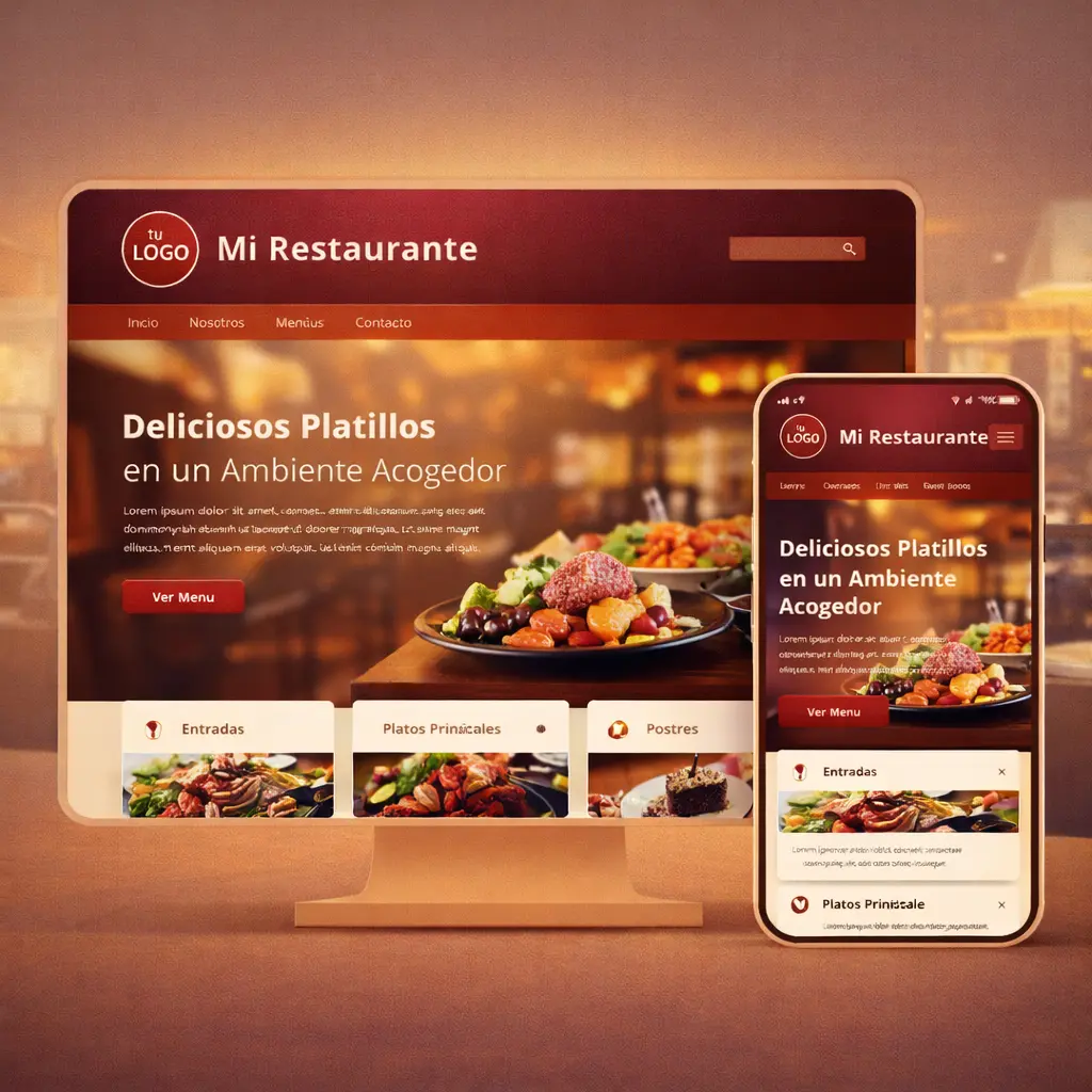 Ejemplo sitio web para restaurante